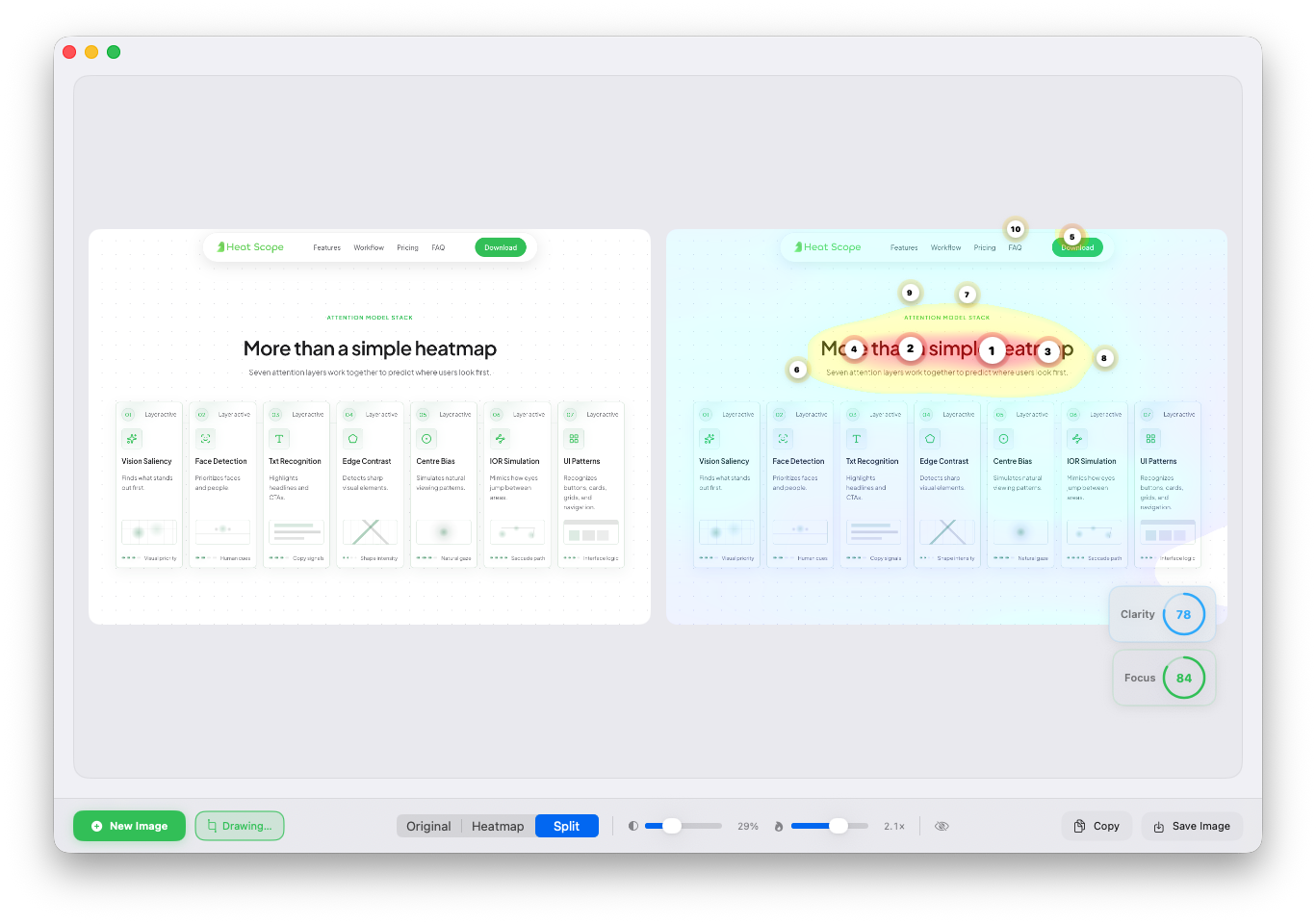 Compare layouts and patterns